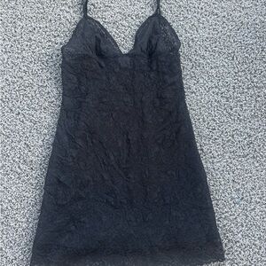 Victoria's Secret Black Lace Chemise